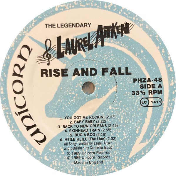 Laurel Aitken : Rise And Fall: The Legendary Godfather Of Ska, Vol. 1 (LP, Comp)