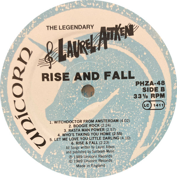 Laurel Aitken : Rise And Fall: The Legendary Godfather Of Ska, Vol. 1 (LP, Comp)