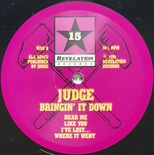 Judge : Bringin' It Down (LP, Album, RP)