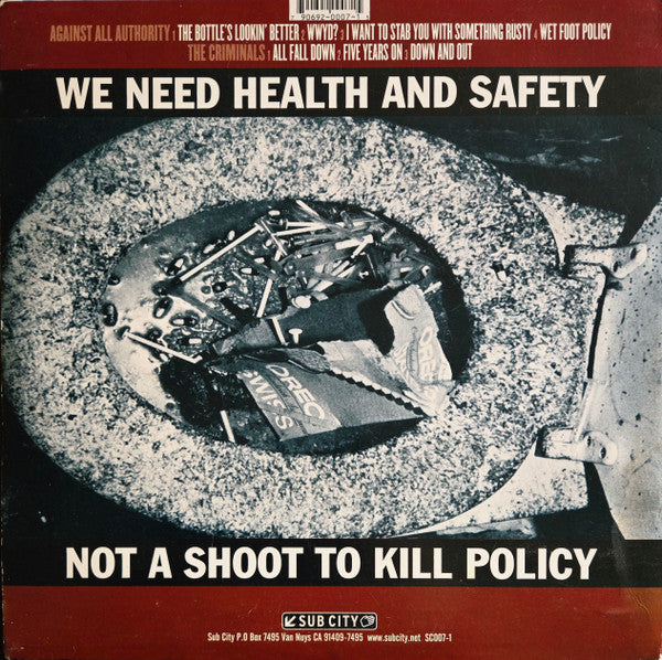 Against All Authority / The Criminals : Exchange (10")