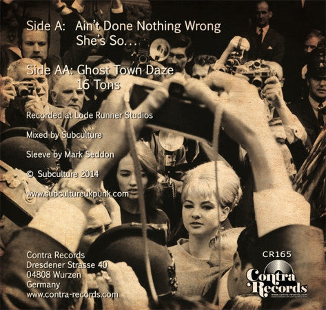 Subculture (12) : Ain't Done Nothing Wrong (7", EP, Ltd, Bon)