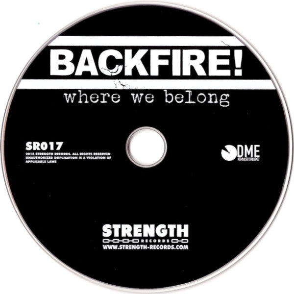Backfire! : Where We Belong (CD, MiniAlbum)