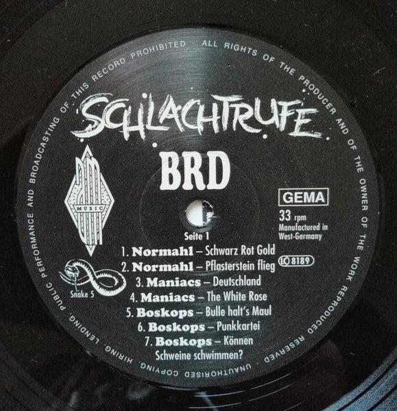 Various : Schlachtrufe BRD (LP, Comp)