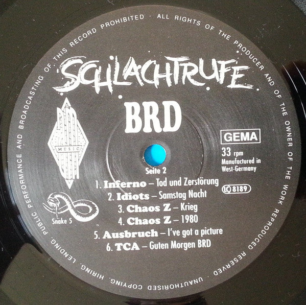 Various : Schlachtrufe BRD (LP, Comp)