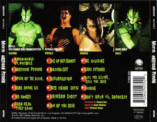 Misfits : American Psycho (CD, Album, RE, EDC)
