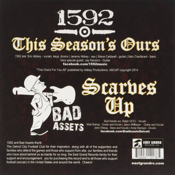 1592 / Bad Assets : This Season's Ours / Scarves Up (7", Single, Ltd)
