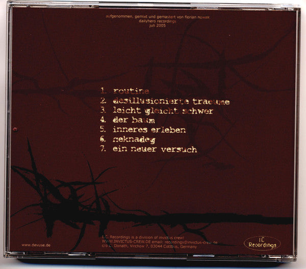 Devuse : Gefangen In Gedanken (CD, Album)