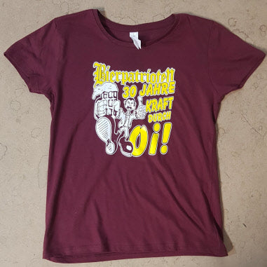 Bierpatrioten - 30 Jahre Kraft durch Oi! Girlie (S-XXL, weinrot)