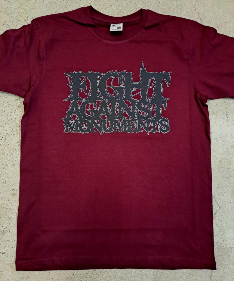 Fight Against Monuments - T-Shirt (S-3XL, weinrot)