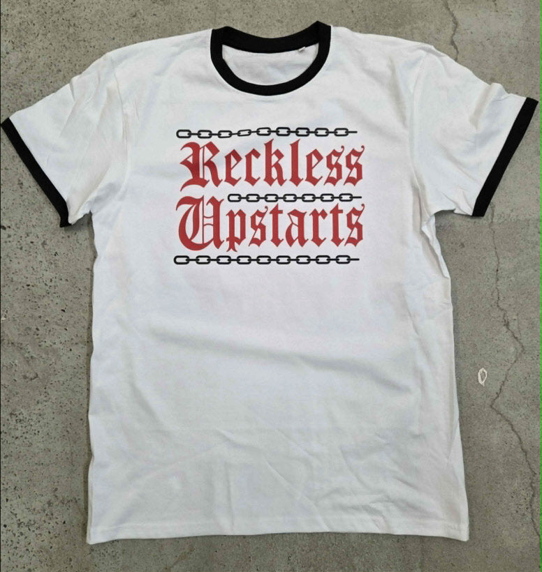 Reckless Upstarts - Unchain the Chain T-Shirt (S-3XL, white)