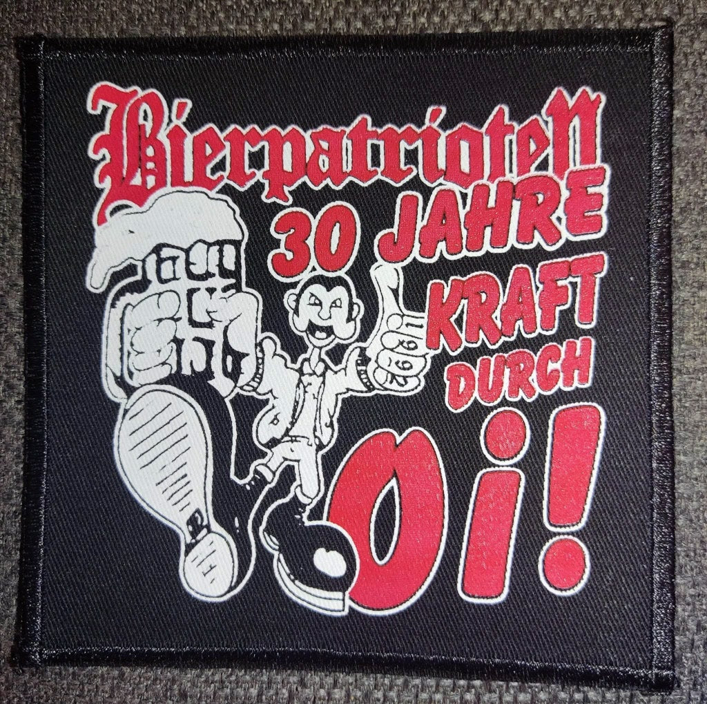 Bierpatrioten - 30 Jahre kraft durch Oi! - Aufnäher / Patch