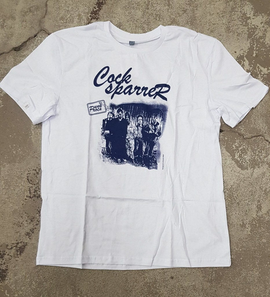 Cock Sparrer T-Shirt (M-2XL, white)