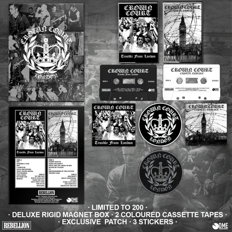 Crown Court - Trouble From London / Capital Offence Tapes / Kassetten Box (lim. 200)