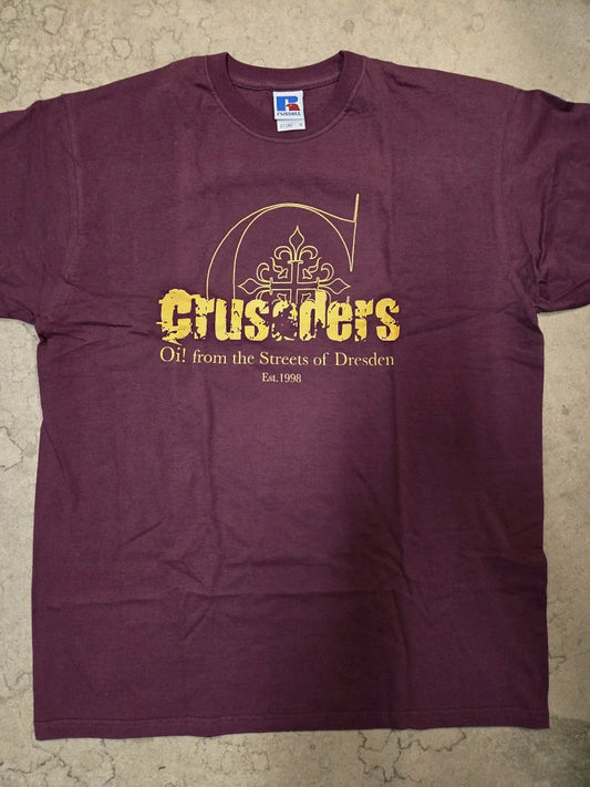 Crusaders - T-Shirt (weinrot / M) 2nd Hand / Left Over!