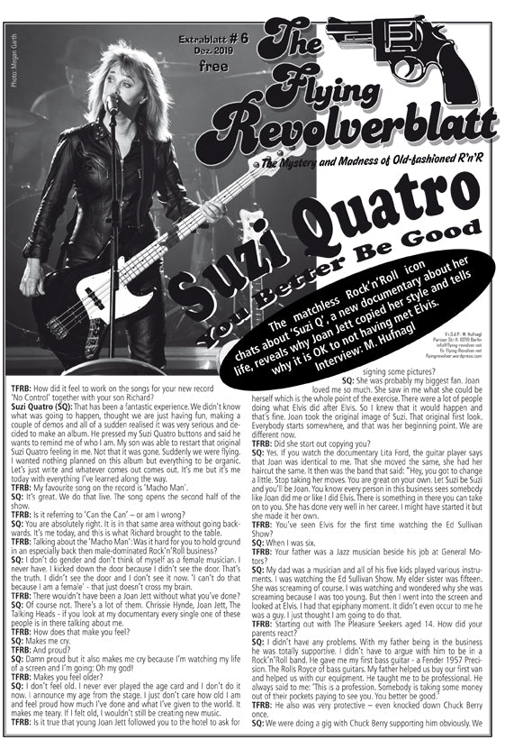 The Flying Revolverblatt - Extrablatt #6 (Suzi Quatro) Dez.2019 Gratis