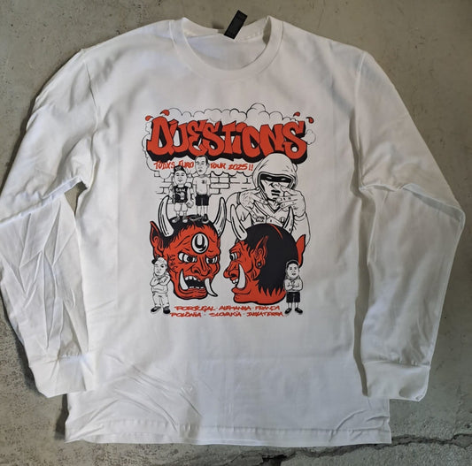 Questions - European Tour 2025 Longsleeve (white, S-5XL)