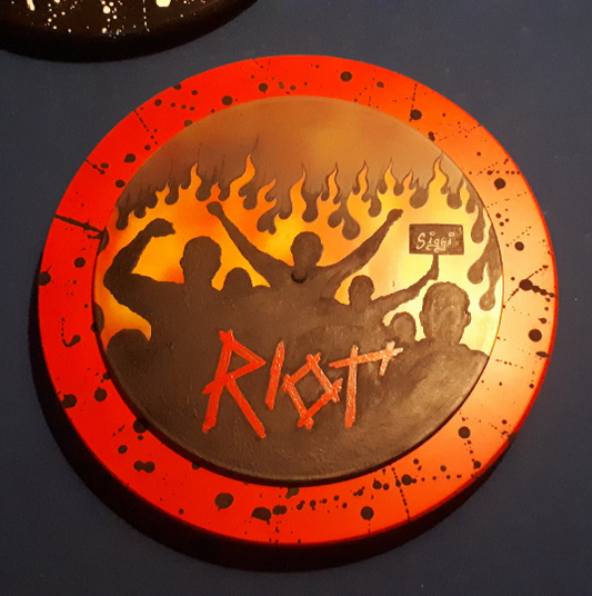 Riot - Schallplatte - Bild Unikat (Siggi / Kunst City Eisenhüttenstadt)