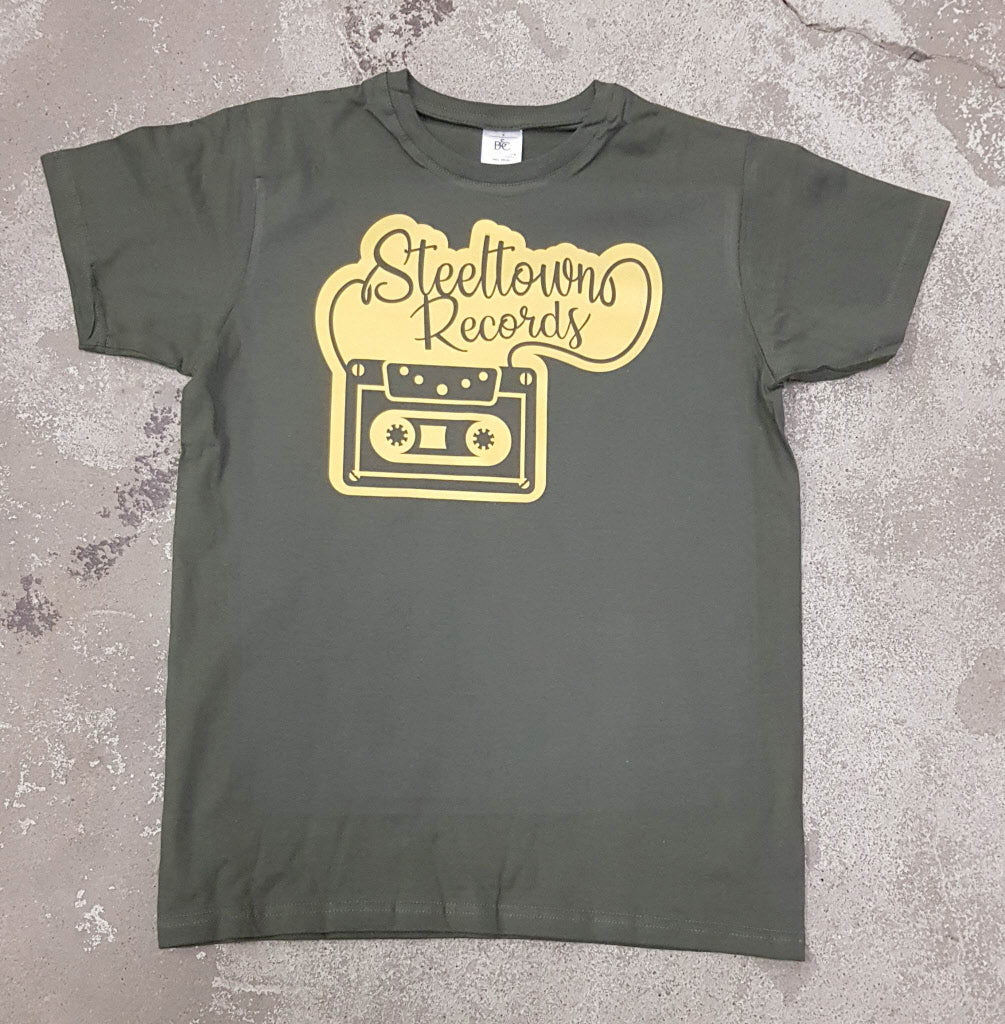 Steeltown Records - Bandsalat / Tape Love T-Shirt (olivegrün, S-5XL)