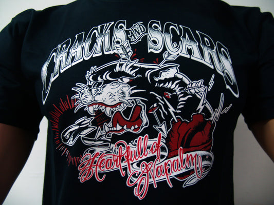 Cracks & Scars - Heart Full of Napalm T-Shirt