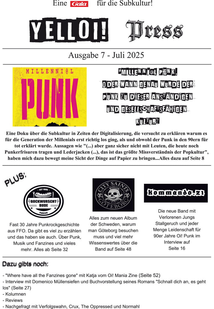 Yelloi! Press Fanzine Ausgabe 7