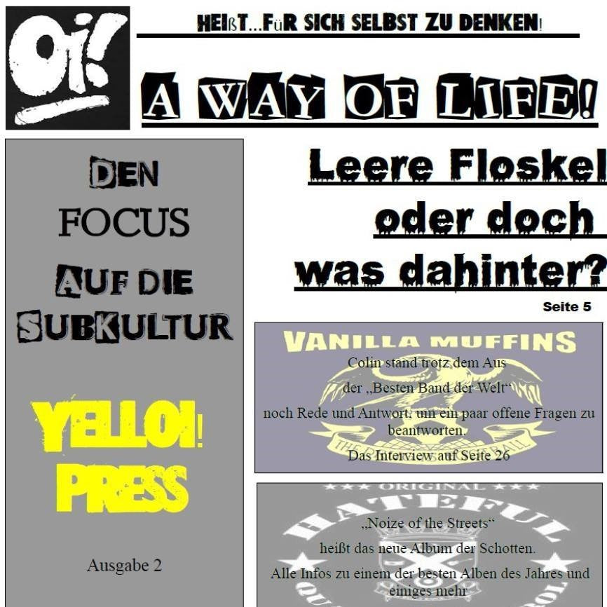Yelloi! Press Fanzine Ausgabe 2