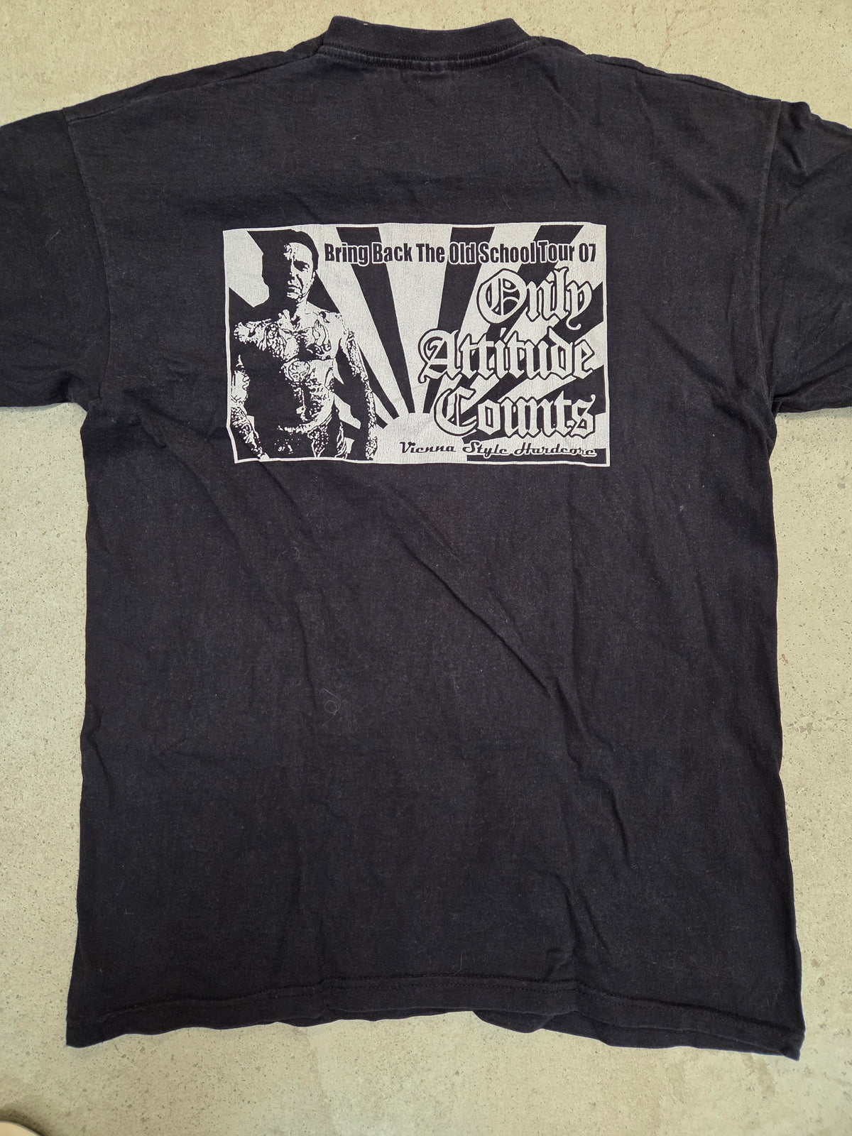 Only Attitude Counts - Bring the the Old School Tour '07 T-Shirt (M / 2nd Hand) Left Over!