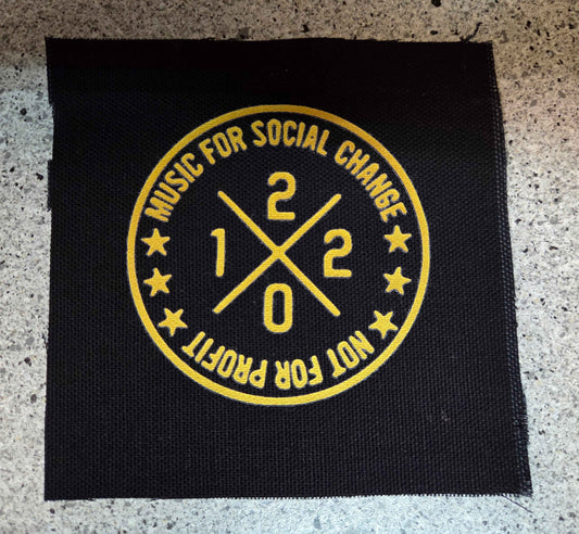 1220 - Music for Social Change  - Patch / Aufnäher klein (gold)