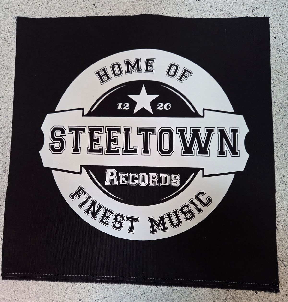 Steeltown Records - Home of finest Music - Backpatch / Aufnäher groß