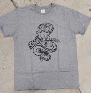 Last Line of Defense T-Shirt (grau, M-2XL) Left Over!