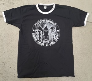 Steeltown Records - 1220 Subkultur Wappen Eisenhüttenstadt T-Shirt (schwarz, S-3XL)